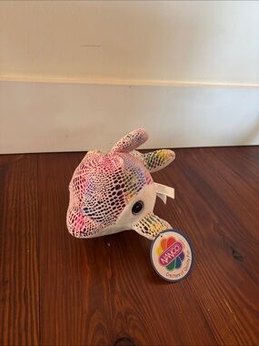 Nanco Rainbow Sequin Dolphin Plush